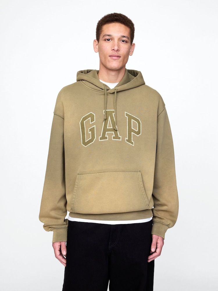 Gap Green Vintage Soft Oversized Logo Hoodie - Image 1 of 5