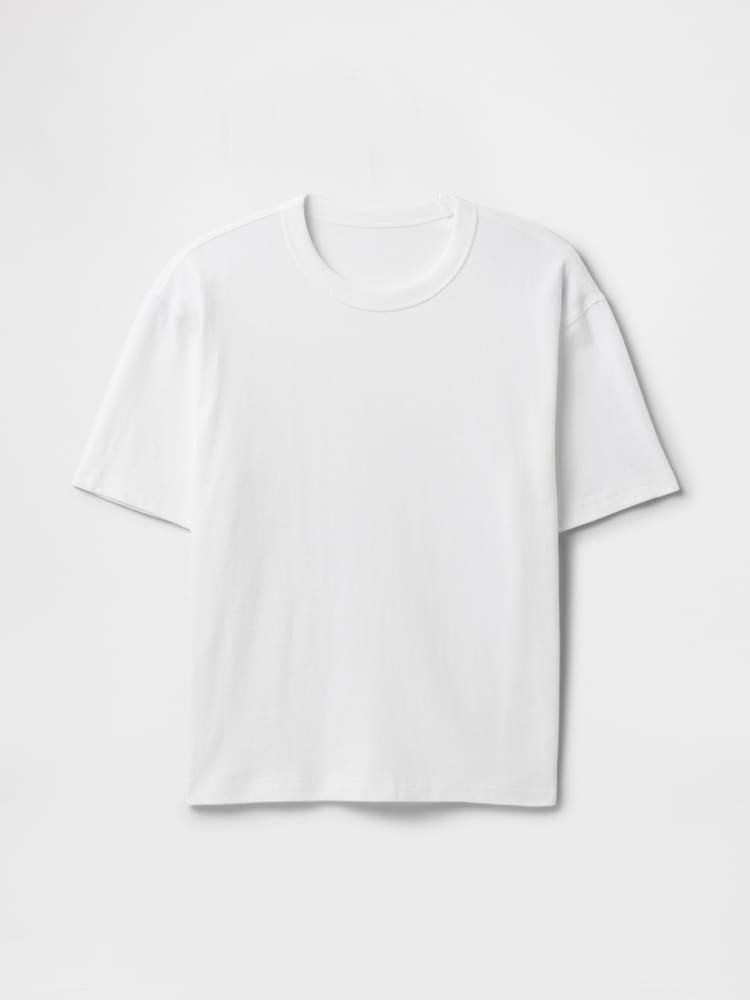 Weiß - Gap – schweres, kastiges T-Shirt - Bild 5 von 5