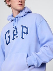 Blau - Gap – weicher Vintage-Hoodie mit Logo in Übergröße - Bild 4 von 4
