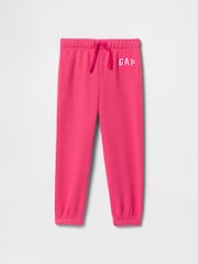 Gap Pink Logo Pull On Fleece-Lined Joggers (6mths-5yrs) - Image 1 of 3