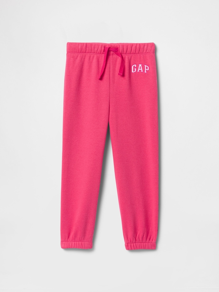 Gap Pink Logo Pull On Fleece-Lined Joggers (6mths-5yrs) - Image 1 of 3
