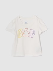 Gap White Brannan Bear Logo Short Sleeve Crew Neck T-Shirt (6mths-5yrs) - Image 1 of 3