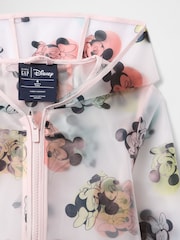 Gap Pink Minnie & Mickey Mouse Disney Water Resistant Hooded Rain Jacket (6mths-5yrs) - Image 3 of 3