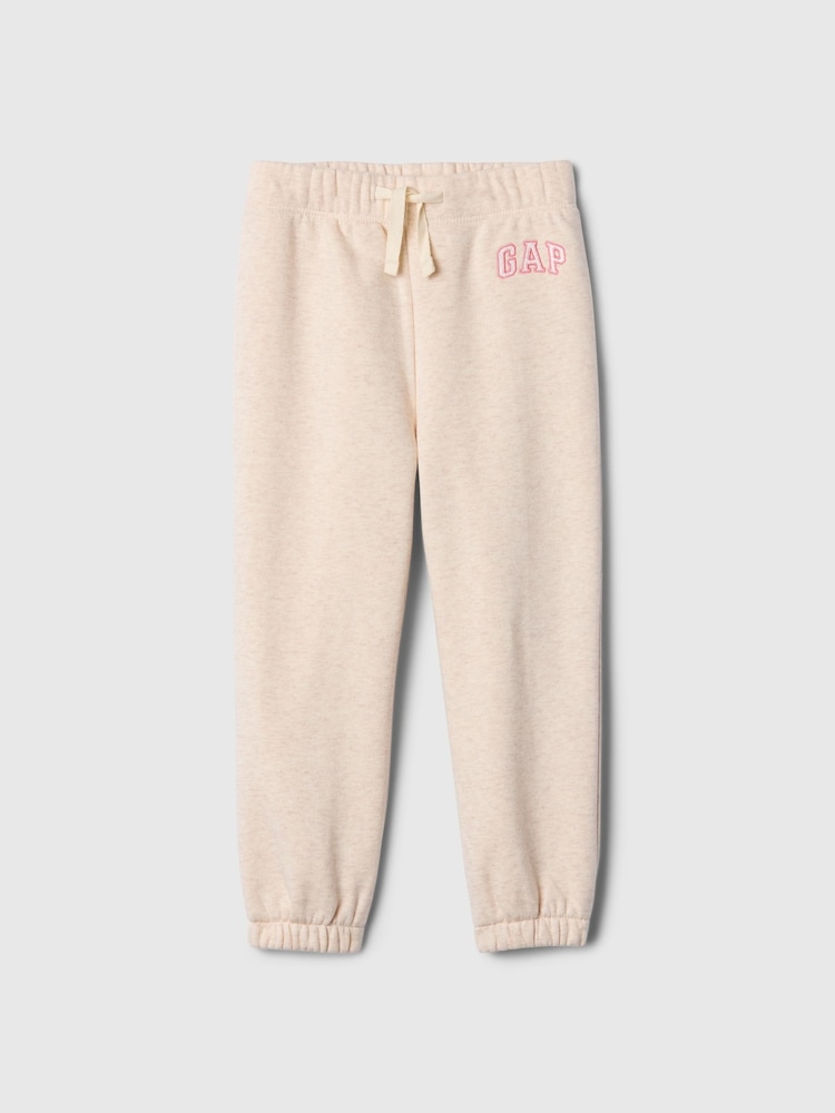 Gap Beige Logo Pull On Fleece-Lined Joggers (6mths-5yrs) - Image 1 of 3