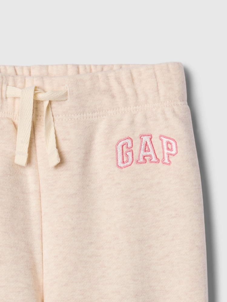 Gap Beige Logo Pull On Fleece-Lined Joggers (6mths-5yrs) - Image 3 of 3