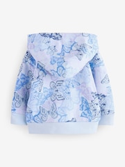 Azul con mariposa - Sudadera con capucha, forro de polar, cremallera y logotipo de Gap (6 meses - 5 años) - Imagen 2 de 5