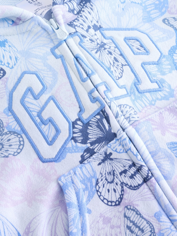 Bleu papillon - Gap Sweat zippé doublé de polaire avec logo ((65short) - Image 3 of 5