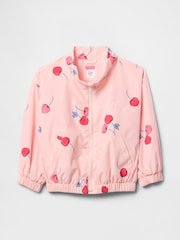 Gap Pink Zip Up Windbreaker Jacket (6mths-5yrs) - Image 1 of 2