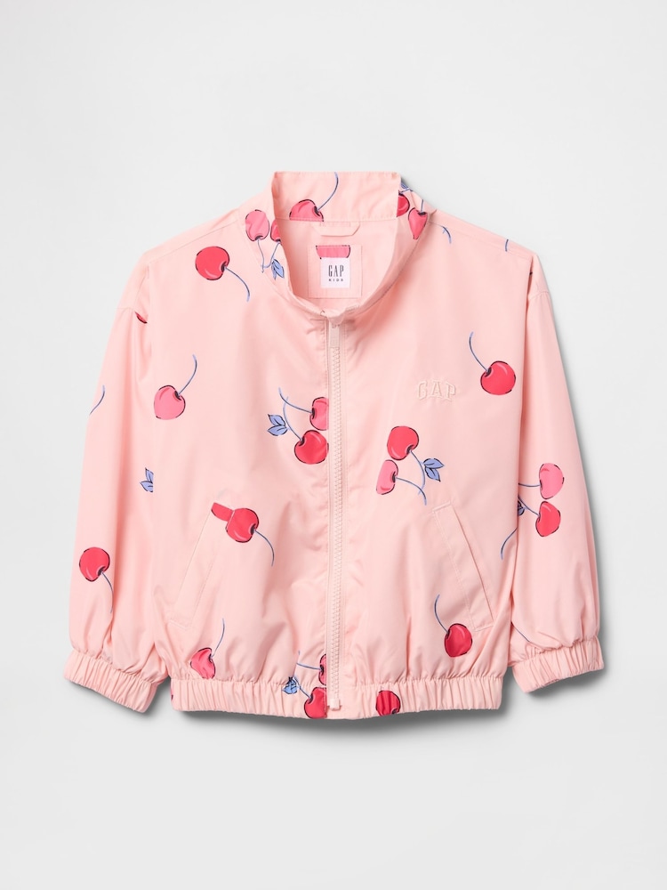 Gap Pink Zip Up Windbreaker Jacket (6mths-5yrs) - Image 1 of 2