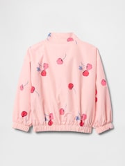 Gap Pink Zip Up Windbreaker Jacket (6mths-5yrs) - Image 2 of 2