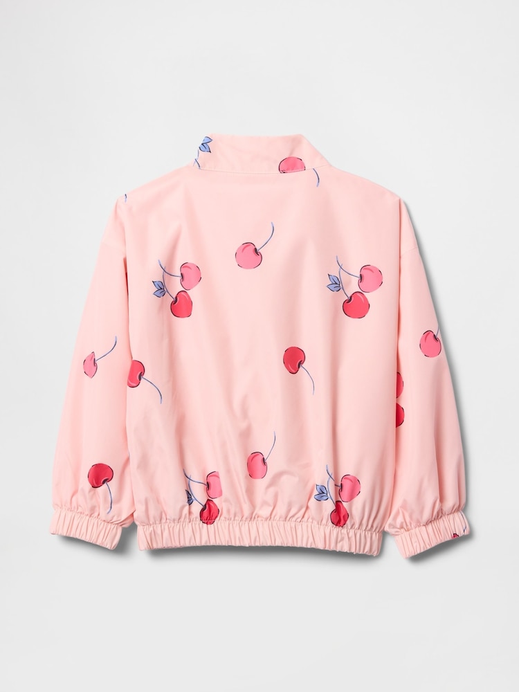 Gap Pink Zip Up Windbreaker Jacket (6mths-5yrs) - Image 2 of 2