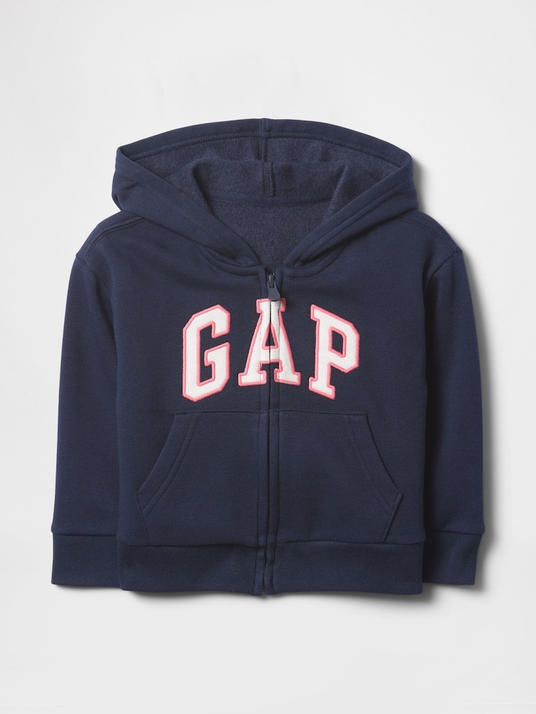 Gap Navy Blue Relaxed Logo Zip Hoodie (6mths-5yrs) - Image 1 of 3 Gap Navy Blue Relaxed Logo Zip Hoodie (6mths-5yrs) - Image 1 of 3