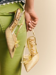 لون طبيعي - Sam Edelman Regular Fit Cream Mali Slingback Shoes - صورة 1 من 8