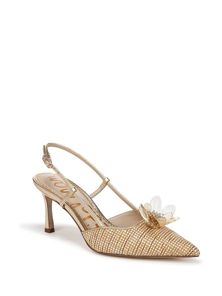 Sam Edelman Regular Fit Cream Mali Slingback Shoes - Image 4 of 8