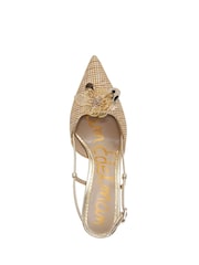 لون طبيعي - Sam Edelman Regular Fit Cream Mali Slingback Shoes - صورة 7 من 8