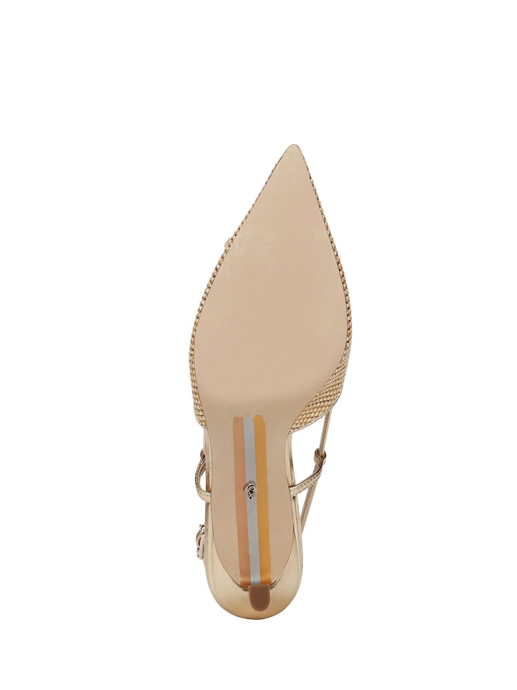 لون طبيعي - Sam Edelman Regular Fit Cream Mali Slingback Shoes - صورة 8 من 8