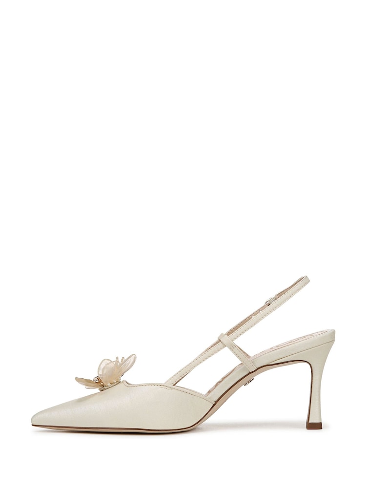 كريم - Sam Edelman Regular Fit Cream Mali Slingback Shoes - صورة 2 من 7
