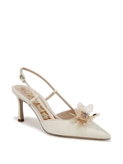 كريم - Sam Edelman Regular Fit Cream Mali Slingback Shoes - صورة 3 من 7