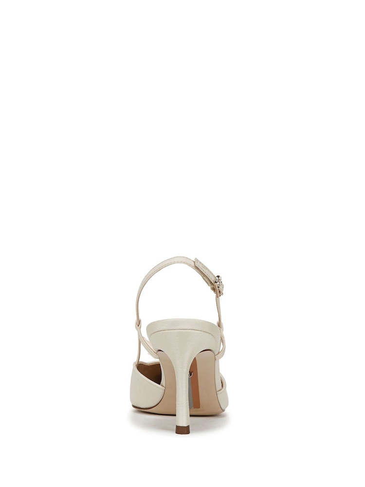 Sam Edelman Regular Fit Cream Mali Slingback Shoes - Image 5 of 7
