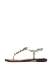 Sam Edelman Regular Fit Cream Gigi Ray T Bar Sandals - Image 2 of 6