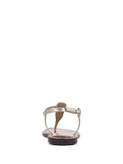 Sam Edelman Regular Fit Cream Gigi Ray T Bar Sandals - Image 4 of 6