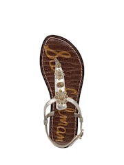 Sam Edelman Regular Fit Cream Gigi Ray T Bar Sandals - Image 5 of 6