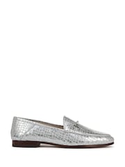 Sam Edelman Regular Fit Silver Loraine Loafers - Image 1 of 7