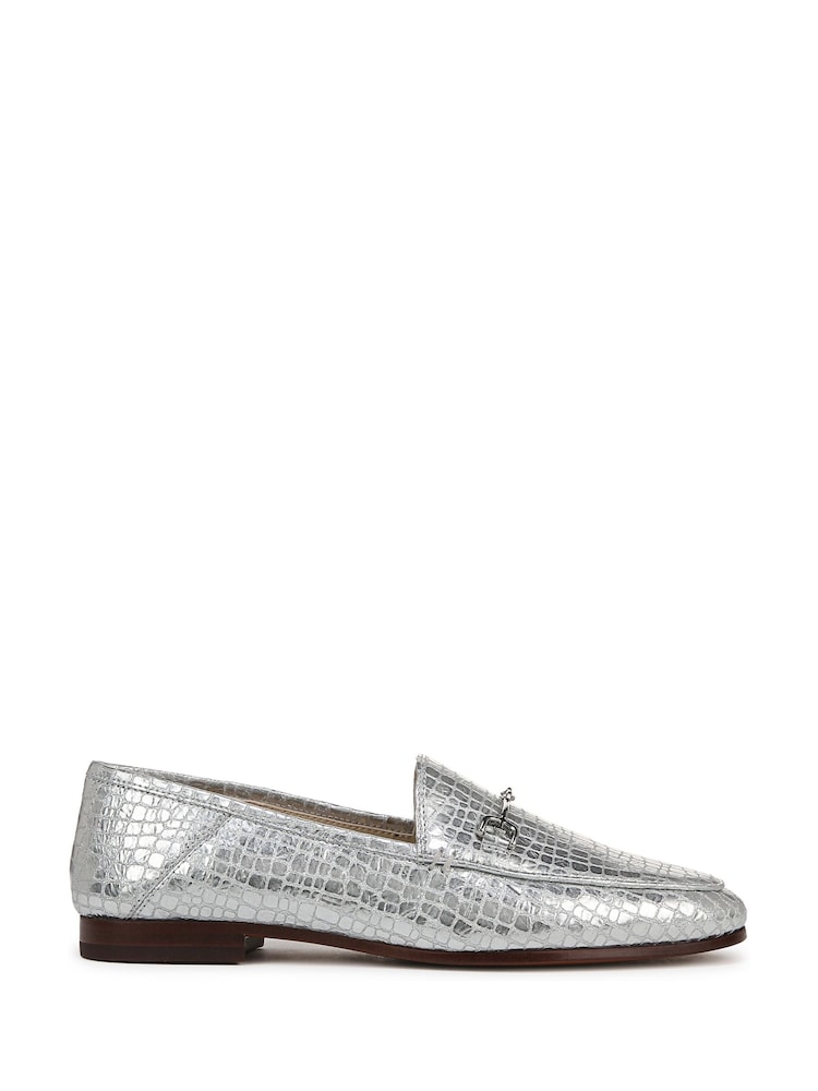 Sam Edelman Regular Fit Silver Loraine Loafers - Image 1 of 7