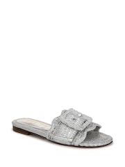 Sam Edelman Regular Fit Silver Bambi 6 Slider Sandals - Image 3 of 7