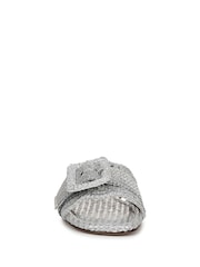 Sam Edelman Regular Fit Silver Bambi 6 Slider Sandals - Image 4 of 7