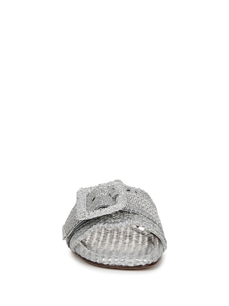 Sam Edelman Regular Fit Silver Bambi 6 Slider Sandals - Image 4 of 7