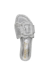Sam Edelman Regular Fit Silver Bambi 6 Slider Sandals - Image 6 of 7