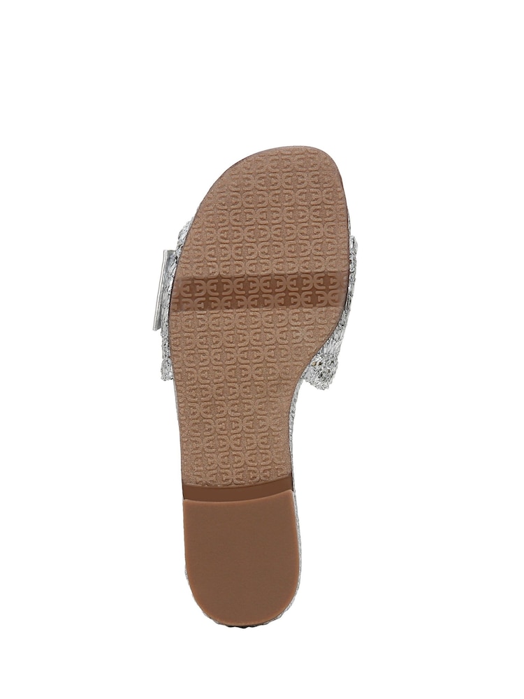 Sam Edelman Regular Fit Silver Bambi 6 Slider Sandals - Image 7 of 7