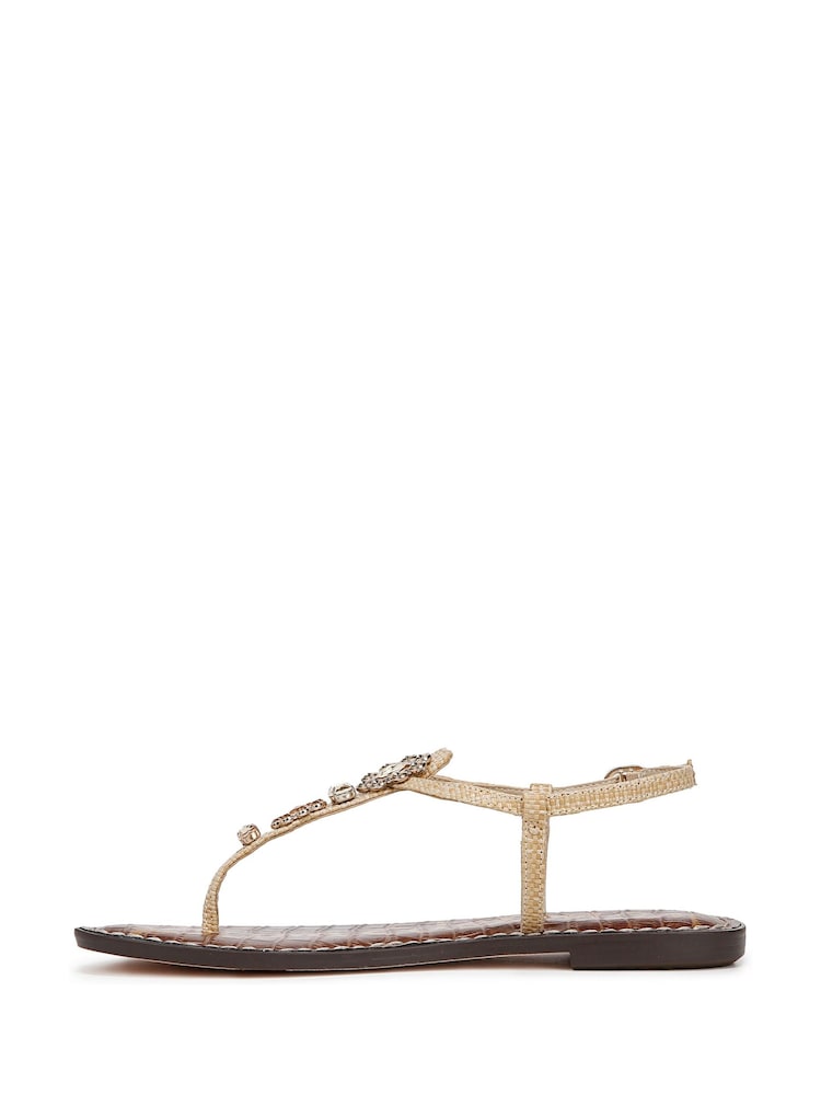 Sam Edelman Regular Fit Cream Gigi Ray T Bar Sandals - Image 2 of 6