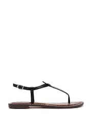 Sam Edelman Regular Fit Gigi T Bar Black Sandals - Image 1 of 7