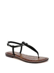 Sam Edelman Regular Fit Gigi T Bar Black Sandals - Image 3 of 7