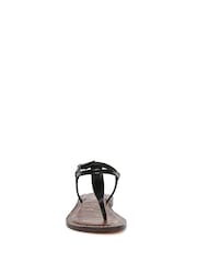 Sam Edelman Regular Fit Gigi T Bar Black Sandals - Image 4 of 7