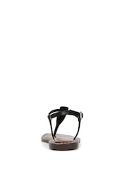 Sam Edelman Regular Fit Gigi T Bar Black Sandals - Image 5 of 7