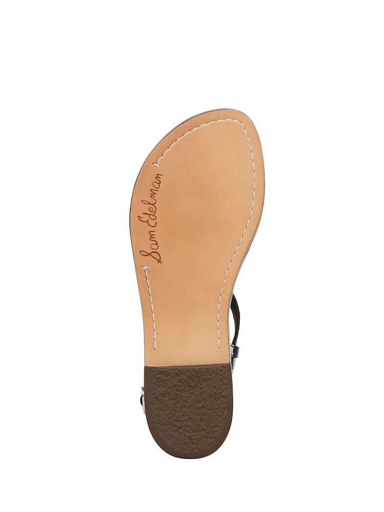 Sam Edelman Regular Fit Gigi T Bar Black Sandals - Image 7 of 7
