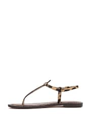 Sam Edelman Regular Fit Gigi T Bar Black Sandals - Image 2 of 7