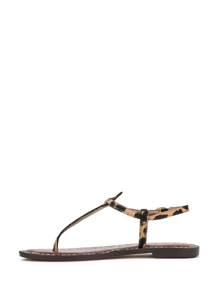 Sam Edelman Regular Fit Gigi T Bar Black Sandals - Image 2 of 7