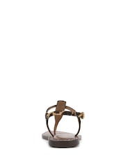 Sam Edelman Regular Fit Gigi T Bar Black Sandals - Image 5 of 7