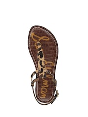 Sam Edelman Regular Fit Gigi T Bar Black Sandals - Image 6 of 7