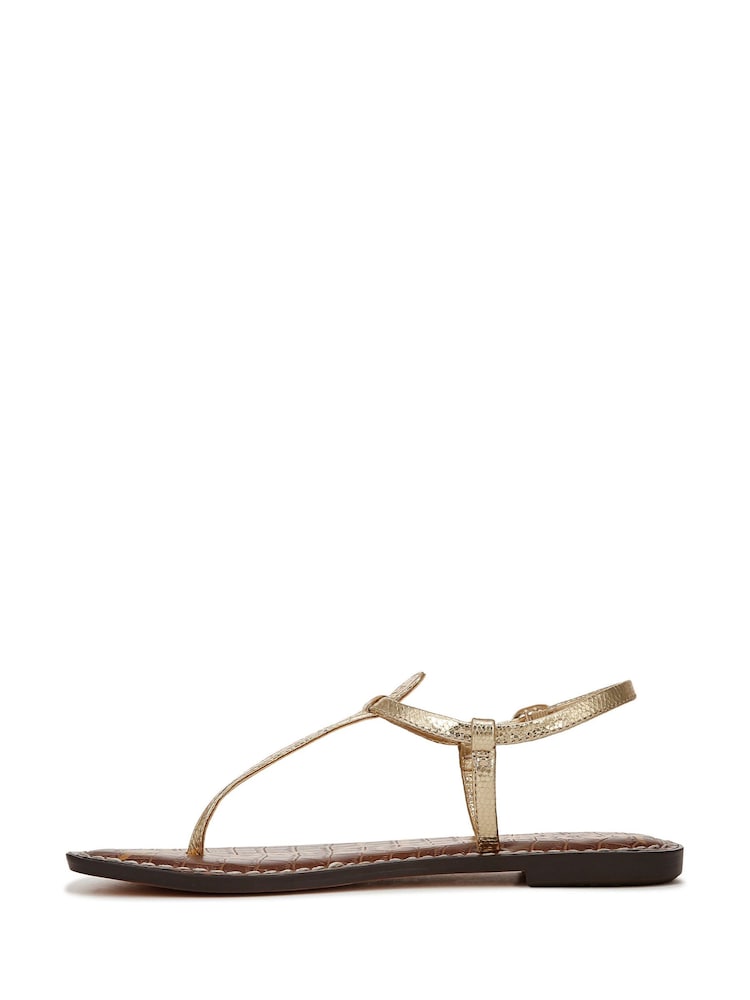 Sam Edelman Regular Fit Gigi T Bar Black Sandals - Image 2 of 6