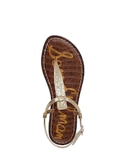 Sam Edelman Regular Fit Gigi T Bar Black Sandals - Image 5 of 6