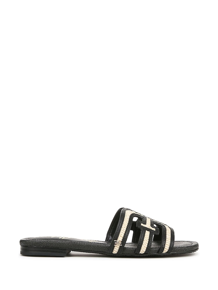 Sam Edelman Regular Fit Bay Multi Slider Black Sandals - Image 1 of 7