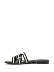 Sam Edelman Regular Fit Bay Multi Slider Black Sandals - Image 2 of 7