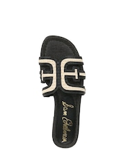 Sam Edelman Regular Fit Bay Multi Slider Black Sandals - Image 6 of 7