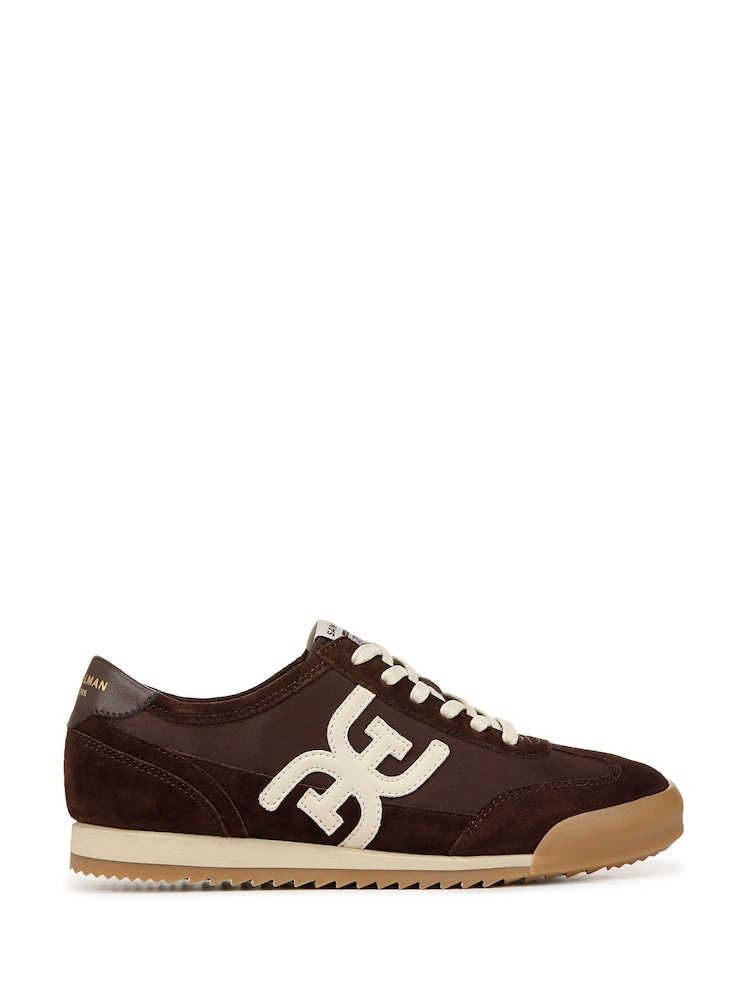 Sam Edelman Regular Fit Ivey Lace-Up Brown Trainers - Image 1 of 7