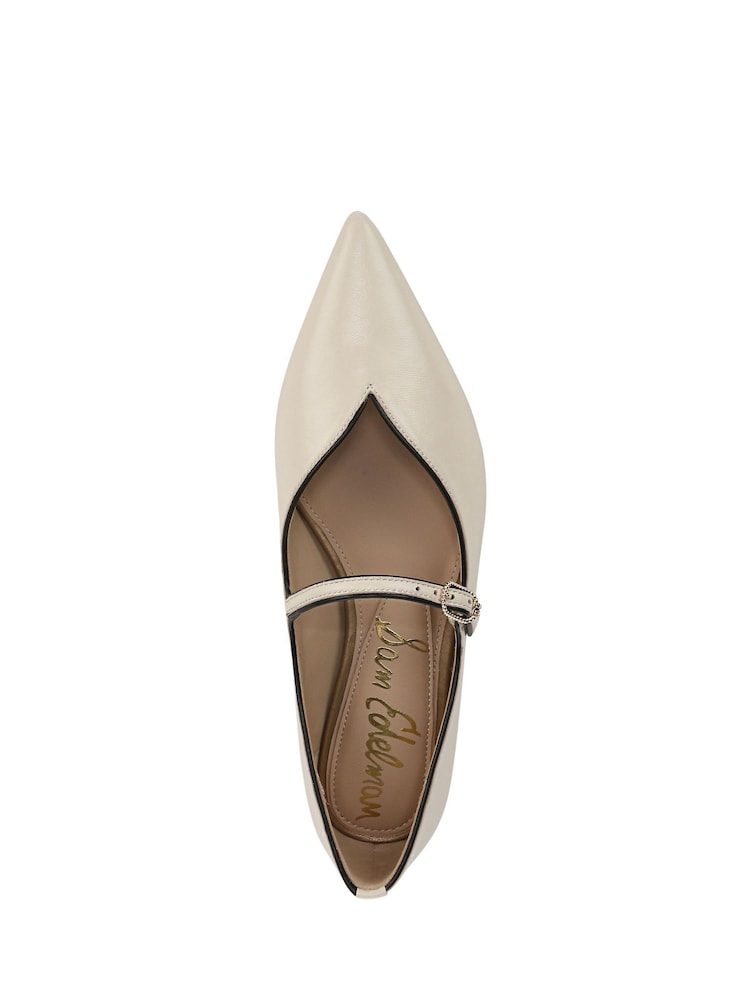 שמנת - Sam Edelman Regular Fit Noa Mary Jane Shoes - Image 6 of 7